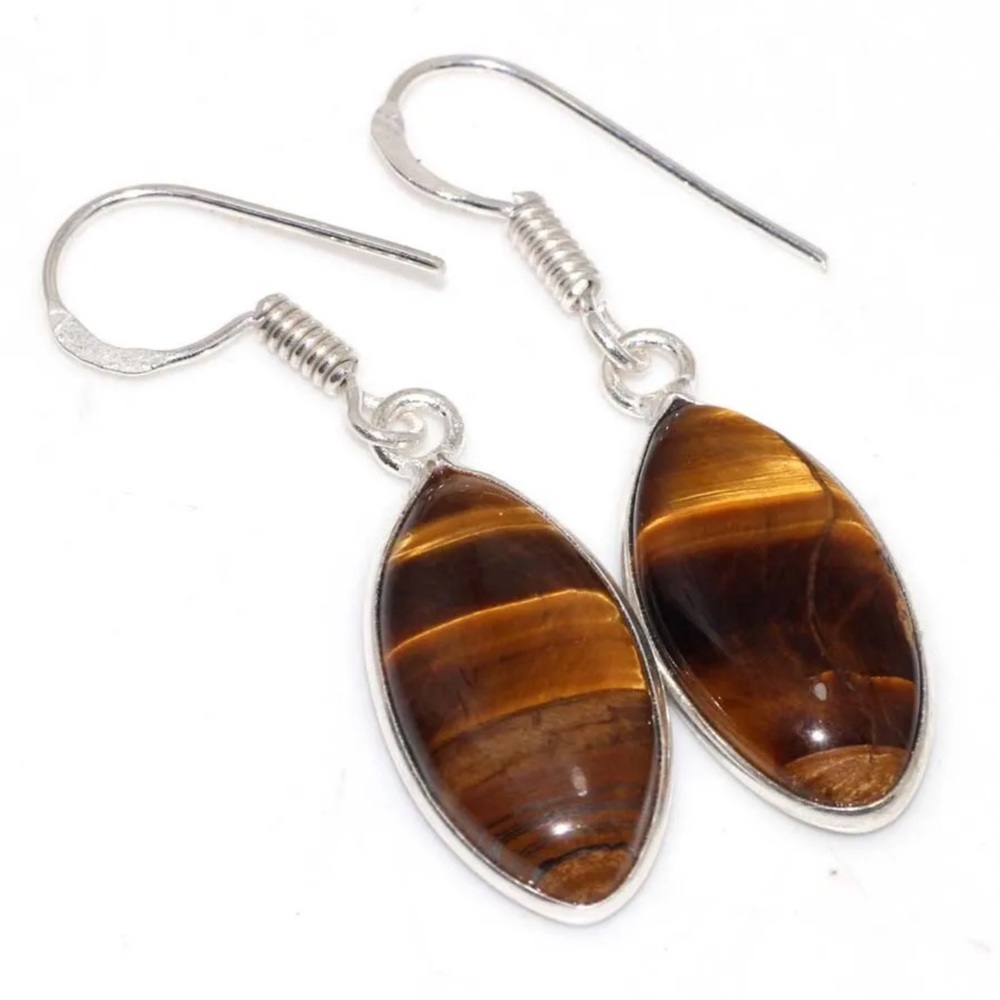 Tigers eye earrings